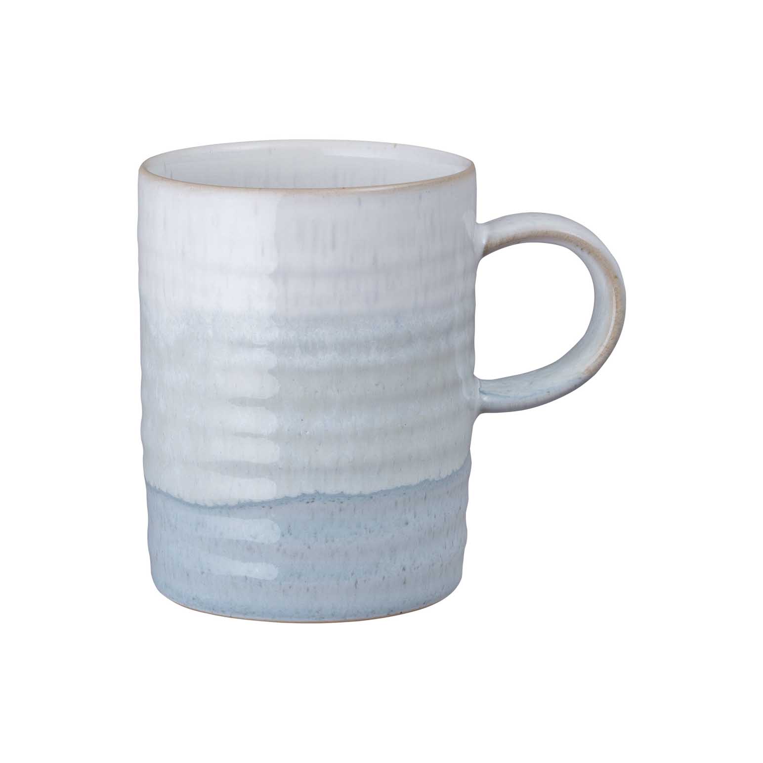 Denby Kiln Pastels Light Blue Ridged Mug
